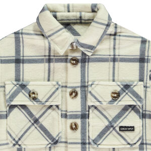 Camisa de cuadros con bolsillo para niño 