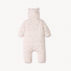 Pelele piloto estampado de flores para bebé niña con acabados diferentes según la edad 