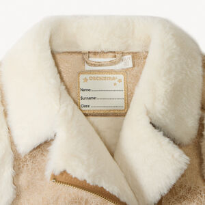 Chaleco sin mangas con efecto de pelo sintético contrecollado para niña 