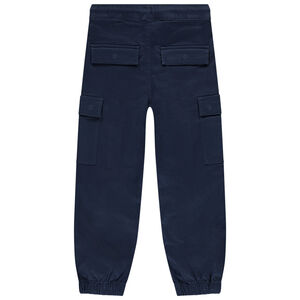 Pantalón cargo liso con bolsillos niño 