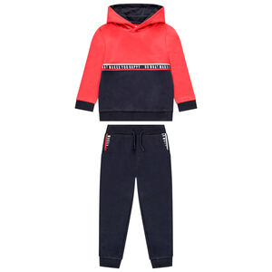 Ensemble sweat à capuche + jogging color block pour garçon Main Ensemble sweat à capuche + jogging color block pour garçon