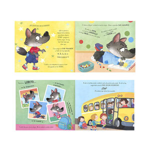 Livre "Lobito va al colegio " +4 ans 