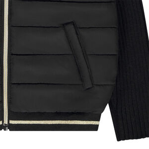 Chaqueta acolchada bicolor para niña 