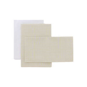 Sabana moises/carro 3 pcs 80x120x1 cm vichy10 beige 