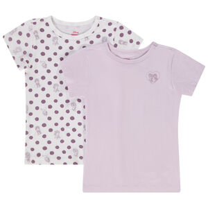 Lote de 2 camisetas interiores estampadas de La Reina de las Nieves Disney para niña 