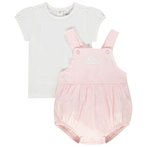 Conjunto camiseta manga corta y peto  