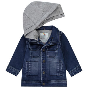 Chaqueta worker bicolor con capucha desmontable para bebé niño 