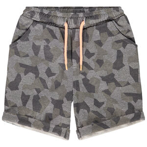 Bermudas de felpa estampado camuflaje para niño 