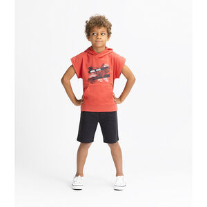 Ensemble de plage en jersey print fantaisie pour garçon 