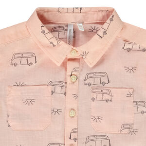 Camiseta de manga corta de algodón con estampado de Vans para bebé niño 