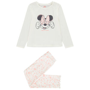Conjunto de pijama largo de jersey Minnie Disney para niña.  Main Conjunto de pijama largo de jersey Minnie Disney para niña.