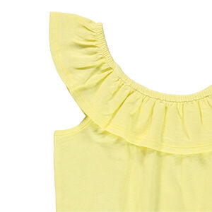 Mono con cuello volante para niña 