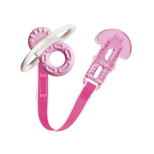 Mordedor Mini Bite & Relax 1 con clip 2M+ rosa 