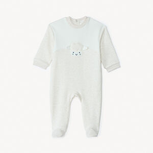 Dors-bien bicolore Mouton con forro de sherpa para bebé 