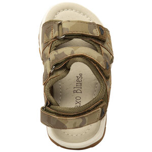 Sandalias de velcro con estampado de camuflaje para bebé niño 