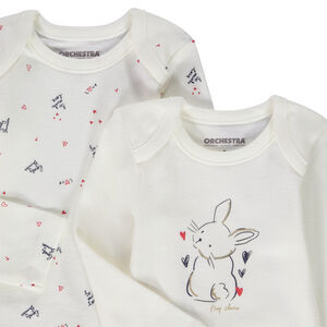 Pack de 5 bodies de manga larga para bebé niña 