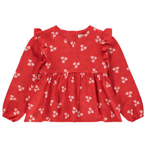 Túnica de manga larga con estampado floral niña 