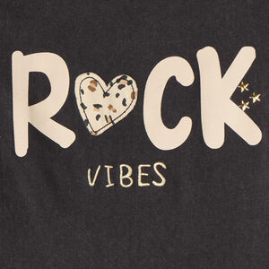 Camiseta de manga larga para niña con estampado "Rock Vibes 