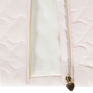 Chaleco acolchado sin mangas con corazones para bebé niña 