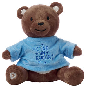 Vestido para peluche anuncio de nacimiento "es un niño" 