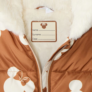 Chaqueta acolchada para niña bebé con estampado de Minnie Disney. 