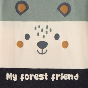 Camiseta de manga larga efecto colorblock para bebé niño 