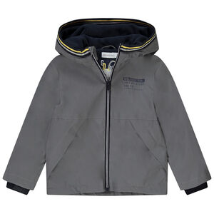 Coupe-vent réfléchissant en polyester avec capuche pour garçon Main Coupe-vent réfléchissant en polyester avec capuche pour garçon