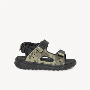 Sandalias de doble velcro con estampado de camuflaje niño 