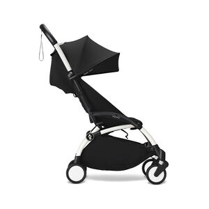 Silla de paseo Stokke® YOYO³ 6m+ chasis blanco unidad de asiento negro 