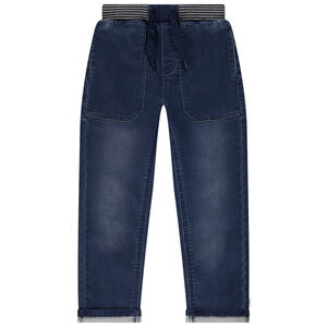 Jean recto con cintura elástica para niño  Main Jean recto con cintura elástica para niño