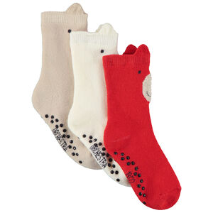 Lote de 3 pares de calcetines altos divertidos para bebé niño  Main Lote de 3 pares de calcetines altos divertidos para bebé niño