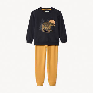 Conjunto de sudadera con diseño + joggers para niño 