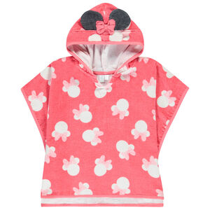 Poncho de baño divertido con estampado de Minnie Disney para bebé niña 