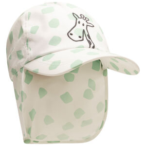 Gorra con protección para el cuello estampado jirafa + bordado 3D mate para bebé niño 