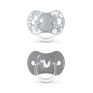 Pack de 2 chupetes con tetina fisiológica de silicona SX Pro 6-18M (modelo aleatorio) 