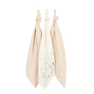 Lote de 3 muselinas de gasa de algodón "Banda de Soñadores 