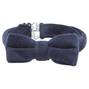 Lazo de mariposa de terciopelo liso 