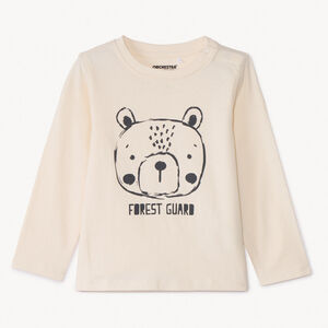 Camiseta de manga larga con estampado de animal para bebé niño 