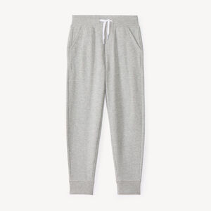 Pantalón de chándal liso de felpa para niño 