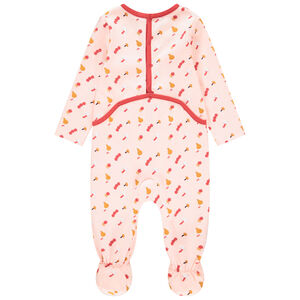 Pelele de jersey con estampado de peras 