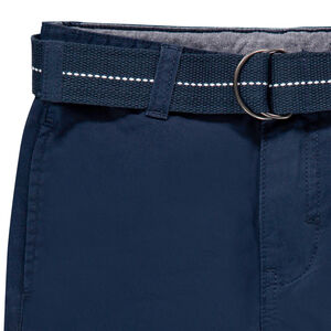 Bermudas de tela con cinturón tejido desmontable para niño 