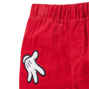 Pantalón de terciopelo con detalles de Mickey Disney 