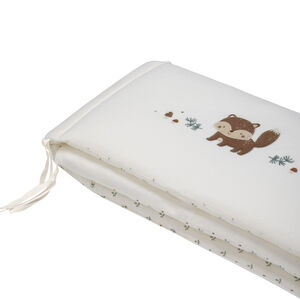 Chichonera de 3 paneles doble cara en terciopelo Rey de los Bosques crudo  Main Chichonera de 3 paneles doble cara en terciopelo Rey de los Bosques crudo