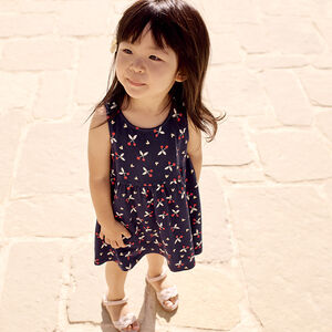 Vestido sin mangas estampado fantasía para bebé niña 