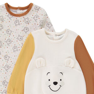Pack de 2 peleles de terciopelo estampados de Winnie Disney para bebé niño 