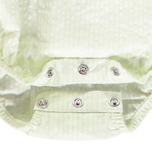 Vestido combinado de seersucker estampado jungle para bebé niña 