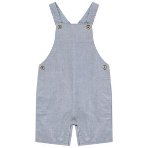 Salopette corta de tela para bebé niño 