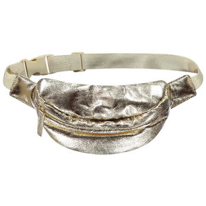 Riñonera dorada de tela con efecto metalizado  Main Riñonera dorada de tela con efecto metalizado