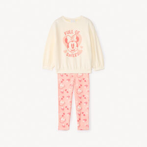 Conjunto de sudadera + short con estampado de Minnie Disney para bebé niña 