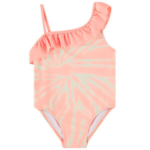 Bañador 1 pieza asimétrico efecto tie & dye para bebé niña 